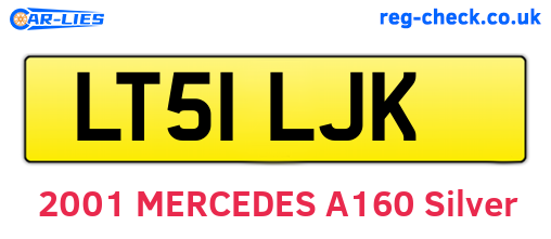 LT51LJK are the vehicle registration plates.