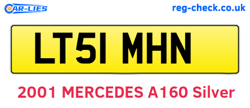 LT51MHN are the vehicle registration plates.