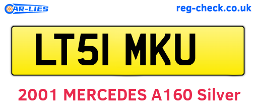 LT51MKU are the vehicle registration plates.