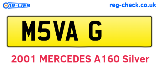 M5VAG are the vehicle registration plates.