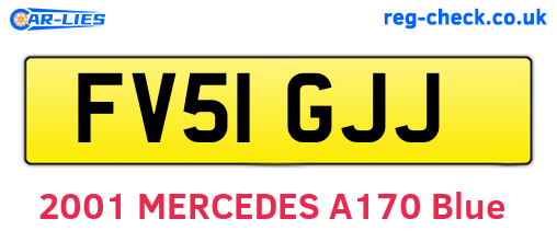 FV51GJJ are the vehicle registration plates.