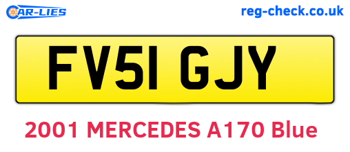 FV51GJY are the vehicle registration plates.