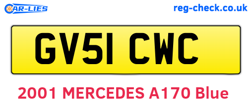 GV51CWC are the vehicle registration plates.