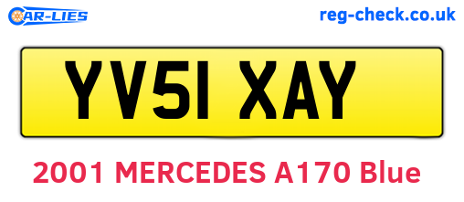YV51XAY are the vehicle registration plates.