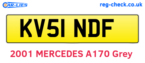 KV51NDF are the vehicle registration plates.