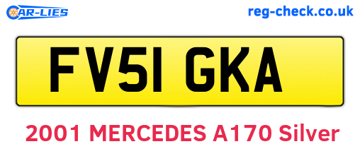 FV51GKA are the vehicle registration plates.