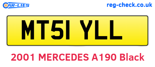 MT51YLL are the vehicle registration plates.