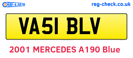 VA51BLV are the vehicle registration plates.