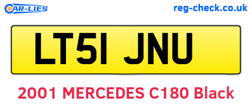 LT51JNU are the vehicle registration plates.