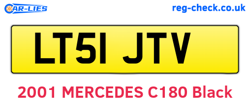 LT51JTV are the vehicle registration plates.
