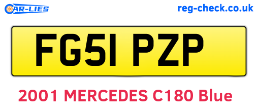 FG51PZP are the vehicle registration plates.