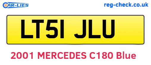 LT51JLU are the vehicle registration plates.