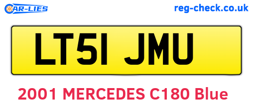 LT51JMU are the vehicle registration plates.