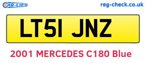 LT51JNZ are the vehicle registration plates.