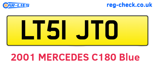 LT51JTO are the vehicle registration plates.