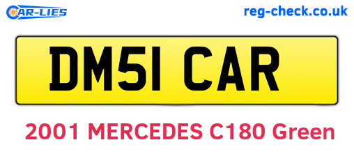 DM51CAR are the vehicle registration plates.