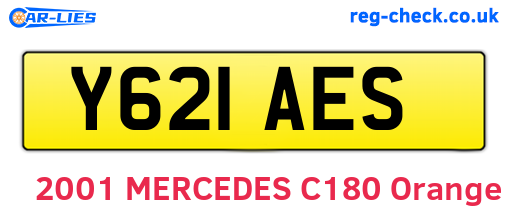 Y621AES are the vehicle registration plates.