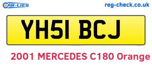 YH51BCJ are the vehicle registration plates.