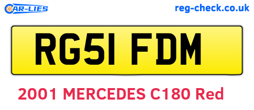 RG51FDM are the vehicle registration plates.