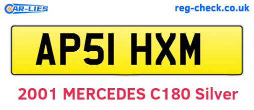 AP51HXM are the vehicle registration plates.