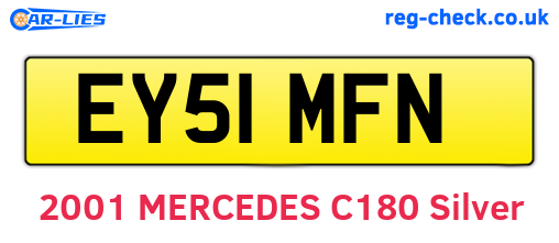 EY51MFN are the vehicle registration plates.