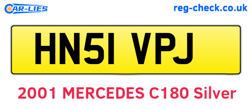 HN51VPJ are the vehicle registration plates.