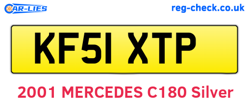 KF51XTP are the vehicle registration plates.