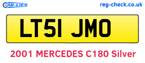 LT51JMO are the vehicle registration plates.
