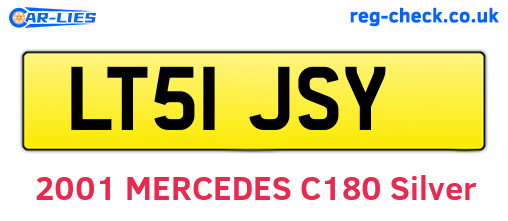 LT51JSY are the vehicle registration plates.