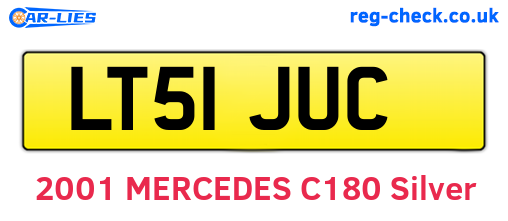 LT51JUC are the vehicle registration plates.