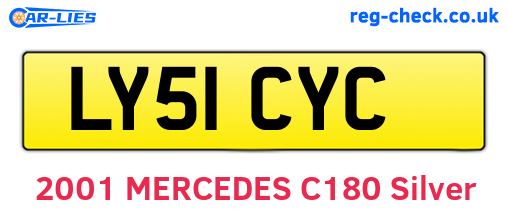 LY51CYC are the vehicle registration plates.