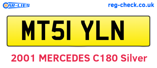 MT51YLN are the vehicle registration plates.