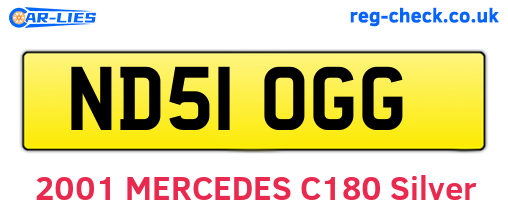 ND51OGG are the vehicle registration plates.