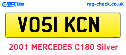 VO51KCN are the vehicle registration plates.