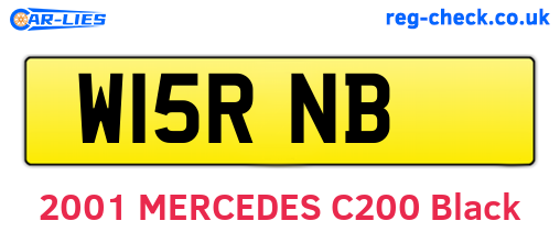 W15RNB are the vehicle registration plates.