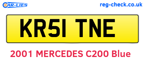 KR51TNE are the vehicle registration plates.