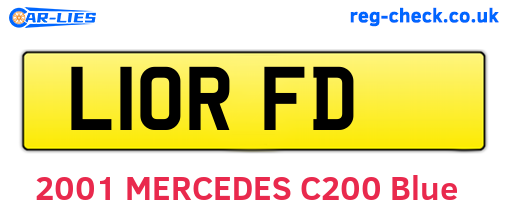 L10RFD are the vehicle registration plates.