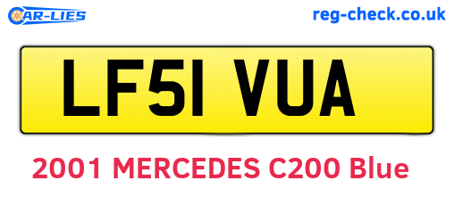 LF51VUA are the vehicle registration plates.