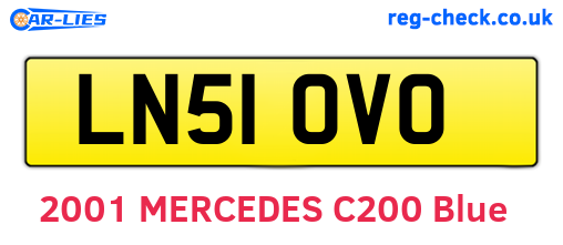 LN51OVO are the vehicle registration plates.