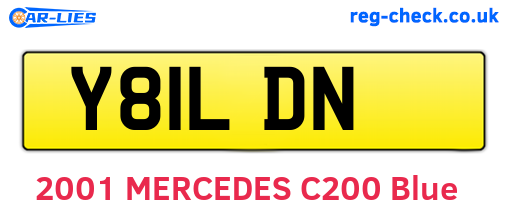 Y81LDN are the vehicle registration plates.
