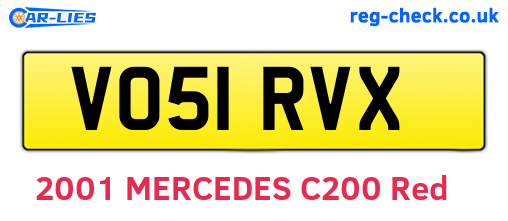 VO51RVX are the vehicle registration plates.