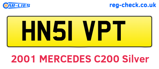 HN51VPT are the vehicle registration plates.