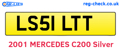 LS51LTT are the vehicle registration plates.