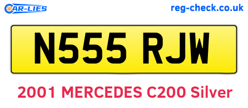 N555RJW are the vehicle registration plates.