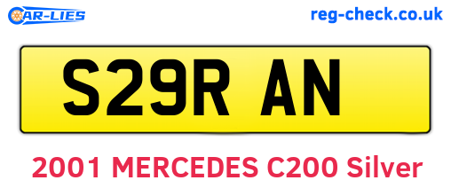 S29RAN are the vehicle registration plates.