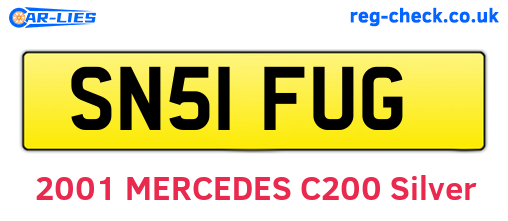 SN51FUG are the vehicle registration plates.