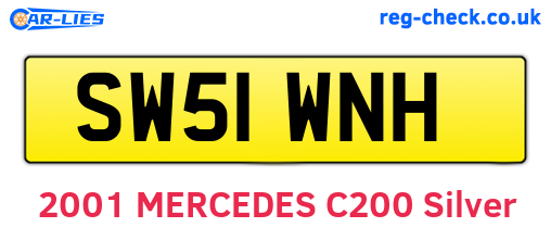 SW51WNH are the vehicle registration plates.