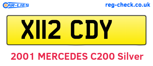 X112CDY are the vehicle registration plates.
