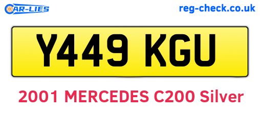 Y449KGU are the vehicle registration plates.
