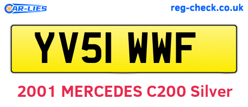 YV51WWF are the vehicle registration plates.